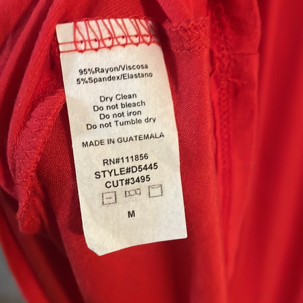 April Spirit Sleeveless Red Crew Neck Tunic Dress - Picture 7 of 7